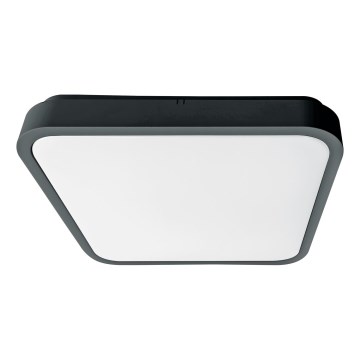 Brilagi - Φωτιστικό οροφής μπάνιου LED με αισθητήρα ZENNA LED/18W/230V 28,5x28,5 cm IP44 ανθρακί + τηλεχειριστήριο