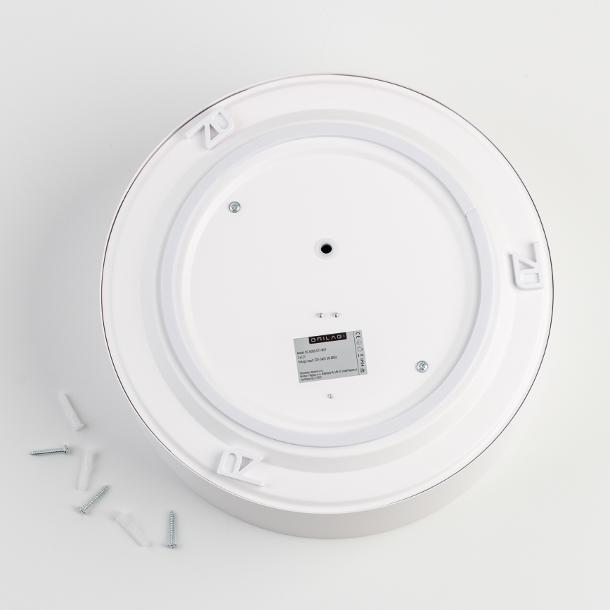 Brilagi - Φωτιστικό οροφής μπάνιου POOL 2xE27/15W/230V Ø 30 εκ. IP54 λευκό