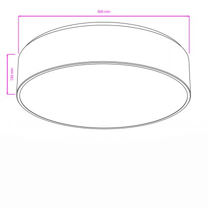 Brilagi - Φωτιστικό οροφής μπάνιου POOL 4xE27/15W/230V Ø 50 cm IP54 μπεζ