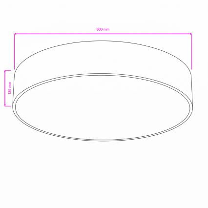 Brilagi - Φωτιστικό οροφής μπάνιου POOL 5xE27/15W/230V Ø 60 εκ. IP54 μπεζ