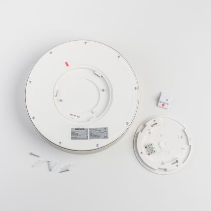 Brilagi - Φωτιστικό οροφής LED για μπάνιο POOL LED/24W/230V 3000/4000/5500K Ø 30 cm IP54 ματ χρώμιο