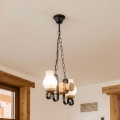 Brilagi - Φωτιστικό οροφής με αλυσίδα RUSTIC 2xE14/40W/230V σε απόχρωση δρυός