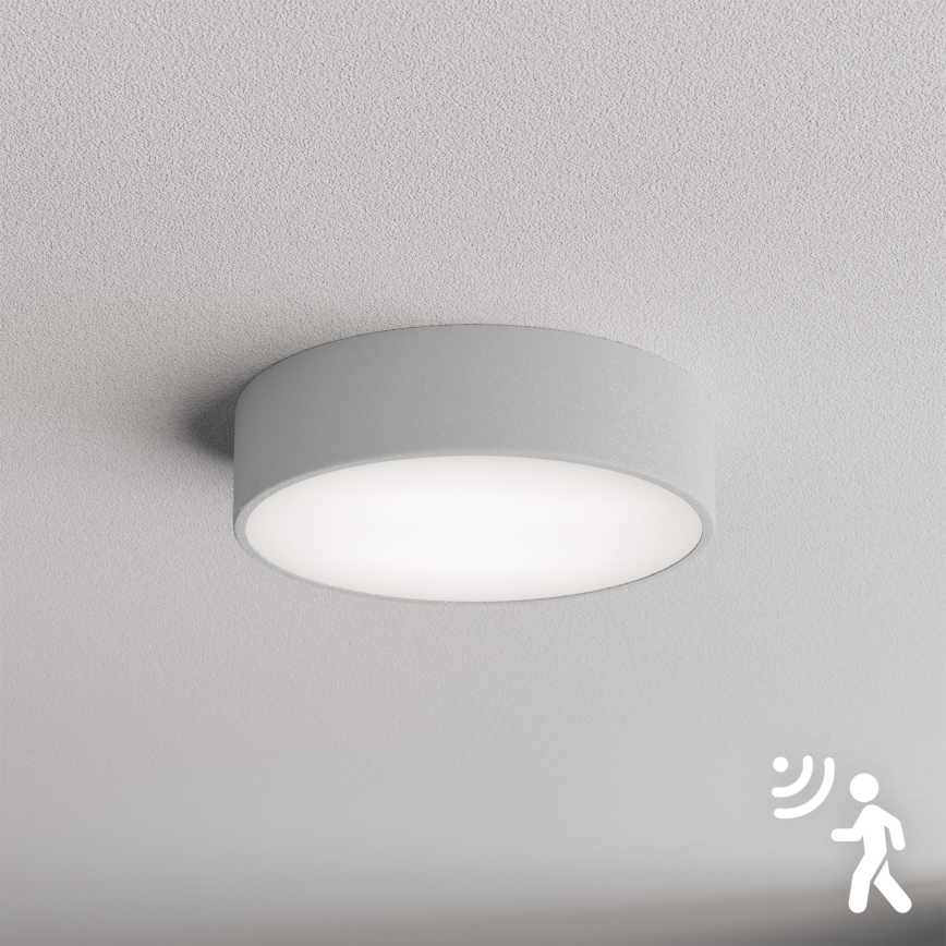Brilagi - Φωτιστικό οροφής με αισθητήρα CLARE 2xE27/24W/230V διάμετρος 30 cm γκρι