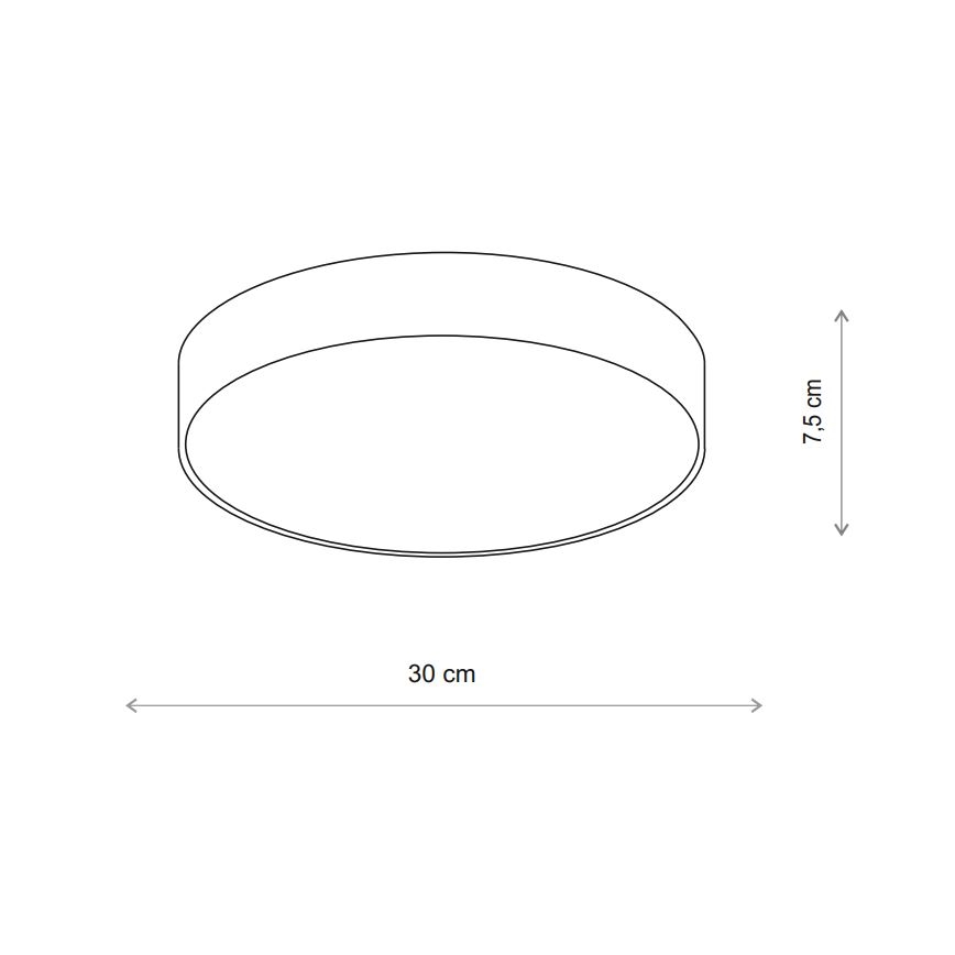 Brilagi - Φωτιστικό οροφής με αισθητήρα CLARE 2xE27/24W/230V διάμετρος 30 cm μπεζ