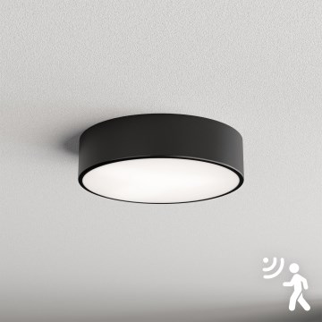 Brilagi - Φωτιστικό οροφής με αισθητήρα CLARE 2xE27/40W/230V διάμετρος 30 cm μαύρο