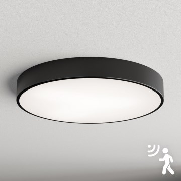 Brilagi - Φωτιστικό οροφής με αισθητήρα CLARE 5xE27/40W/230V διάμ. 60 εκ. μαύρο