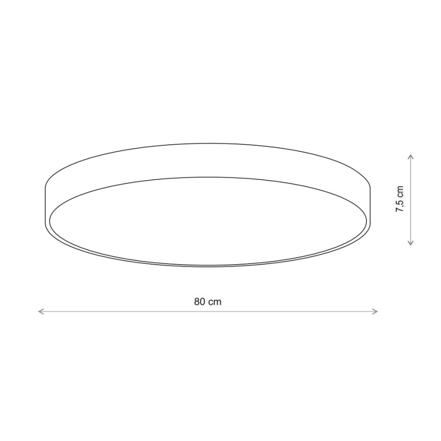 Brilagi - Φωτιστικό οροφής με αισθητήρα CLARE 6xE27/24W/230V διάμετρος 80 cm μπεζ
