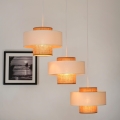 BRILAGI - Φωτιστικό οροφής με καλώδιο DALLAS 3xE27/15W/230V καφέ/κρεμ/λευκό