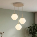Brilagi - Φωτιστικό οροφής με καλώδιο MILO ECRU 3xE27/60W/230V μπεζ/χρυσό