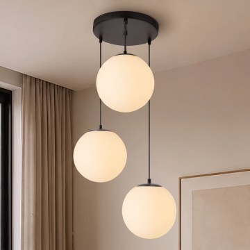 BRILAGI - Φωτιστικό οροφής με καλώδιο POLOS 3xE27/40W/230V Ø 42 cm μαύρο