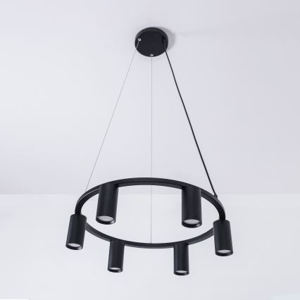 Brilagi - Φωτιστικό οροφής με καλώδιο SELE 6xGU10/30W/230V μαύρο