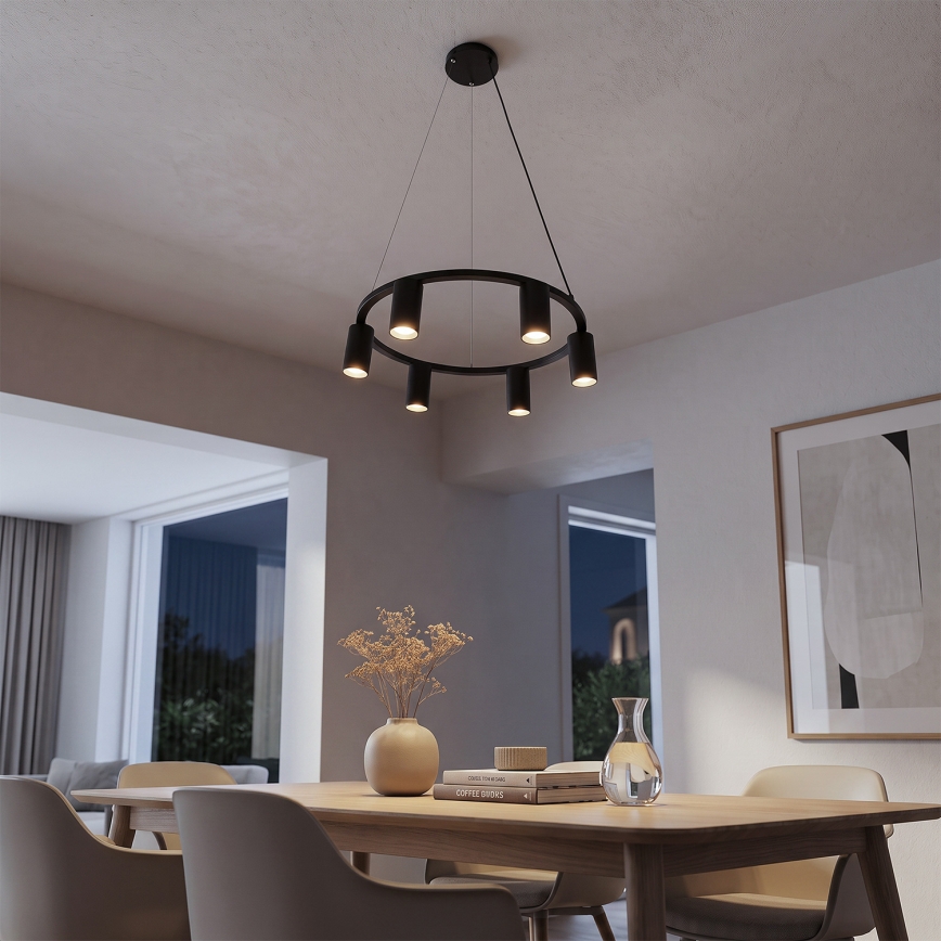 BRILAGI - Φωτιστικό οροφής με καλώδιο SELE 6xGU10/30W/230V μαύρο