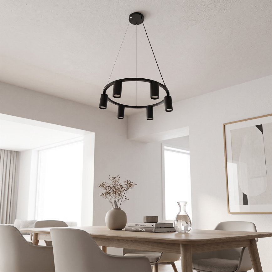 BRILAGI - Φωτιστικό οροφής με καλώδιο SELE 6xGU10/30W/230V μαύρο