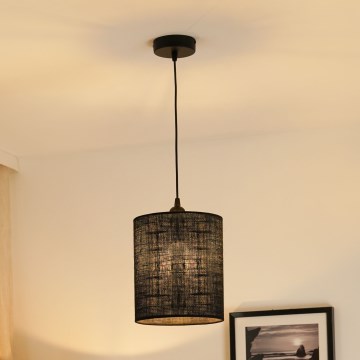 Brilagi - Φωτιστικό οροφής με καλώδιο TUBES 1xE27/15W/230V διάμ. 20 εκ. μαύρο