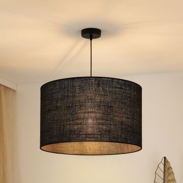 Brilagi - Φωτιστικό οροφής με καλώδιο TUBES ROLLER 1xE27/15W/230V διάμ. 50 εκ. μαύρο