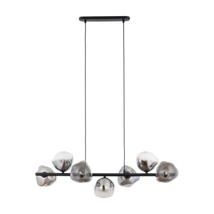 Brilagi - Φωτιστικό οροφής με καλώδιο VULCANO 7xG9/8W/230V μαύρο/καπνιστό μαύρο