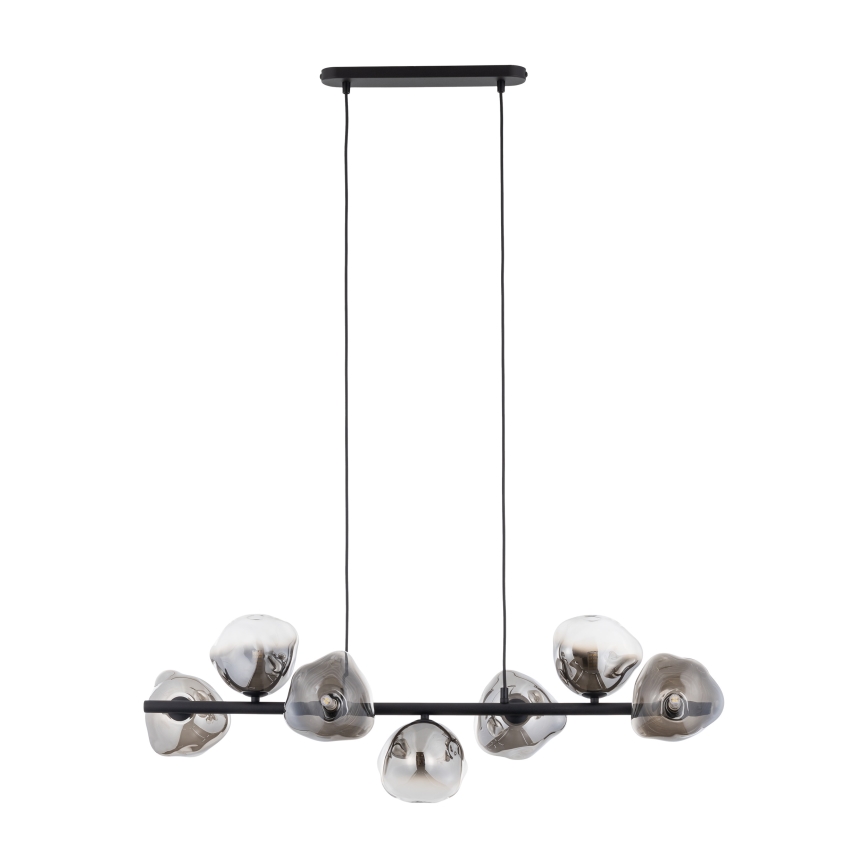 Brilagi - Φωτιστικό οροφής με καλώδιο VULCANO 7xG9/8W/230V μαύρο/καπνιστό μαύρο