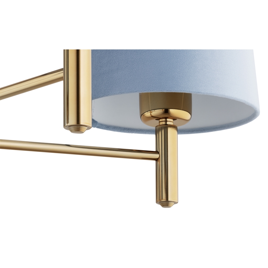 Brilagi - Φωτιστικό οροφής με ράβδο MONTE 5xE27/60W/230V μπλε/χρυσό
