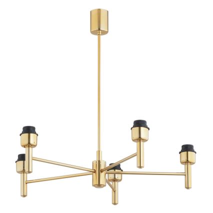 Brilagi - Φωτιστικό οροφής με ράβδο MONTE 5xE27/60W/230V μπλε/χρυσό