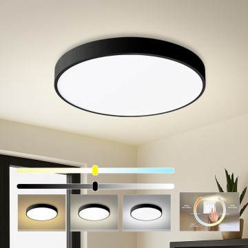 Brilagi - Φωτιστικό οροφής LED POOL LED/60W/230V 3000/4500/6000K διάμ. 60 cm μαύρο