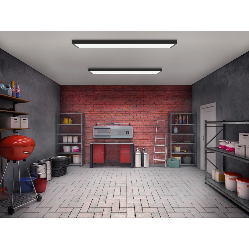 Brilagi- Φωτιστικό οροφής μπάνιου LED FRAME LED/40W/230V 120x30 cm IP44 μαύρο
