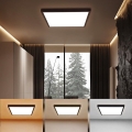 Brilagi - Φωτιστικό οροφής μπάνιου LED FRAME LED/50W/230V 60x60 cm 3000/4000/6000K IP44 μαύρο