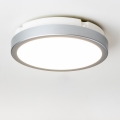 Brilagi - Φωτιστικό οροφής μπάνιου LED PERA 18W/230V διάμετρος 22 cm IP65 ασήμι