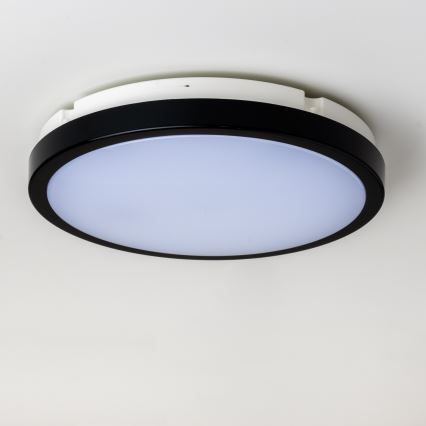 Brilagi - Φωτιστικό οροφής μπάνιου LED PERA LED/24W/230V διάμετρος 28 cm IP65 μαύρο
