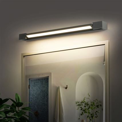 Brilagi - Φωτισμός καθρέφτη μπάνιου AQUA LINE LED/18W/230V 60 cm IP44 ανθρακί CRI 90
