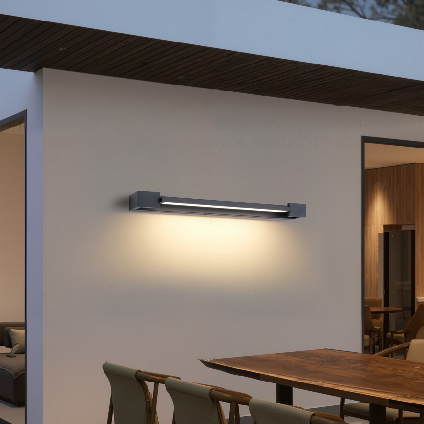 Brilagi - Φωτισμός καθρέφτη μπάνιου AQUA LINE LED/18W/230V 60 cm IP44 ανθρακί CRI 90