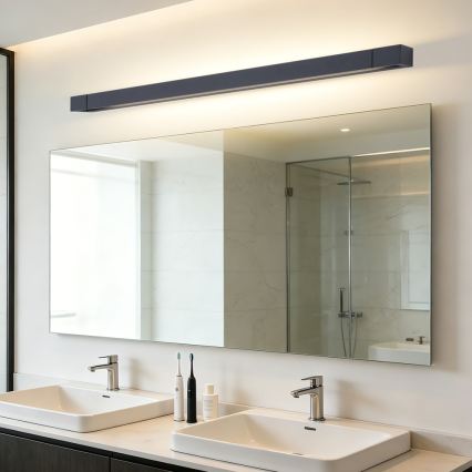 BRILAGI - Φωτιστικό καθρέφτη μπάνιου AQUA LINE LED/28W/230V 100 cm IP44 μαύρο CRI 90