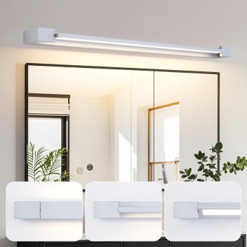 Brilagi - Φωτισμός καθρέφτη μπάνιου LED AQUA LINE LED/24W/230V 90 cm IP44 ματ χρώμιο CRI 90