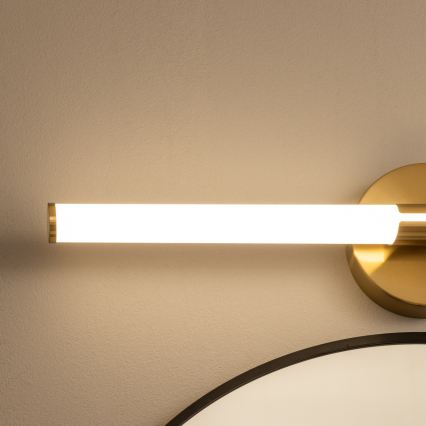 Brilagi - LED φωτιστικό καθρέφτη μπάνιου LARA LED/10W/230V 60 cm IP44 χρυσό