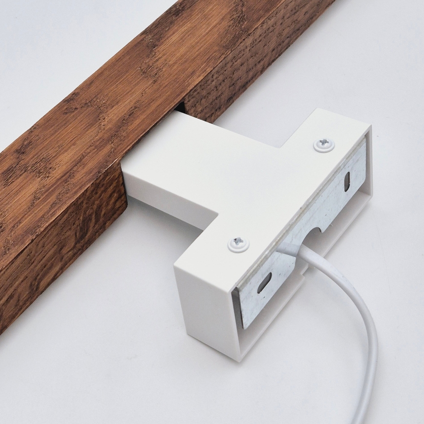 Brilagi - Φωτισμός καθρέφτη μπάνιου LED WOODY MIRROR LED/12W/230V 60 cm IP44 δρυς κερασιά/λευκό