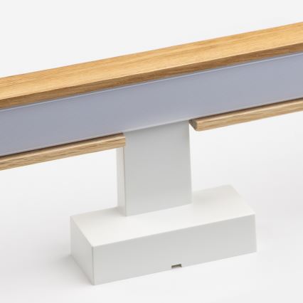 Brilagi - Φωτισμός καθρέφτη μπάνιου LED WOODY MIRROR LED/15W/230V 90 cm IP44 δρυς/λευκό