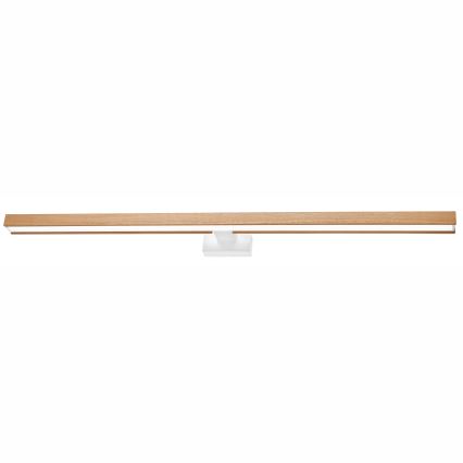 Brilagi - Φωτισμός καθρέφτη μπάνιου LED WOODY MIRROR LED/15W/230V 90 cm IP44 δρυς/λευκό