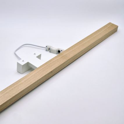 Brilagi - Φωτισμός καθρέφτη μπάνιου LED WOODY MIRROR LED/15W/230V 90 cm IP44 δρυς/λευκό