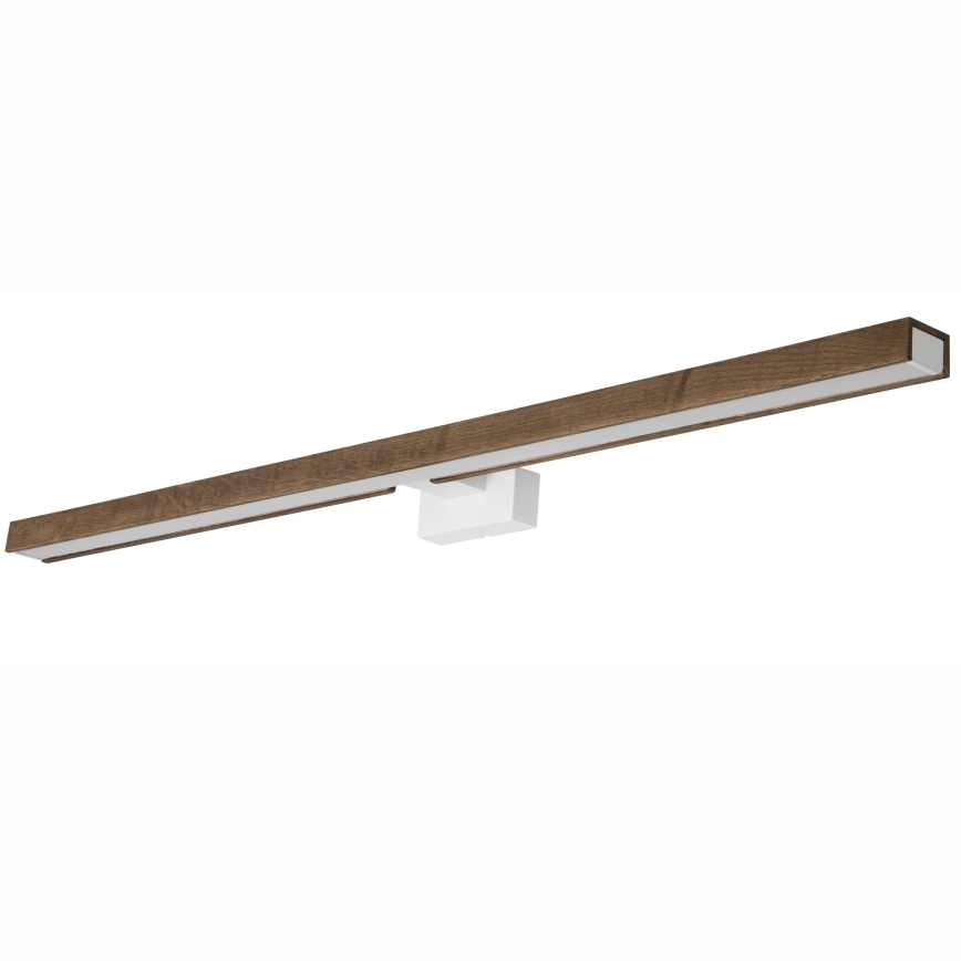 Brilagi - Φωτισμός καθρέφτη μπάνιου LED WOODY MIRROR LED/15W/230V 90 cm IP44 δρυς καρυδιά/λευκό