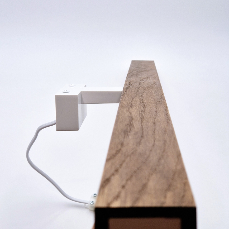 Brilagi - Φωτισμός καθρέφτη μπάνιου LED WOODY MIRROR LED/15W/230V 90 cm IP44 δρυς κερασιά/λευκό