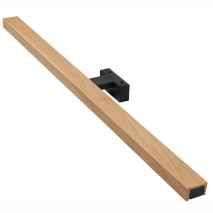 Brilagi - Φωτισμός καθρέφτη μπάνιου LED WOODY MIRROR LED/15W/230V 90 cm IP44 δρυς/μαύρο