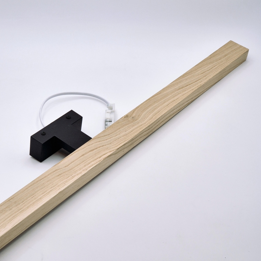 Brilagi - Φωτισμός καθρέφτη μπάνιου LED WOODY MIRROR LED/15W/230V 90 cm IP44 δρυς/μαύρο