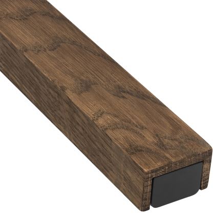 Brilagi - Φωτισμός καθρέφτη μπάνιου LED WOODY MIRROR LED/15W/230V 90 cm IP44 δρυς καρυδιά/μαύρο