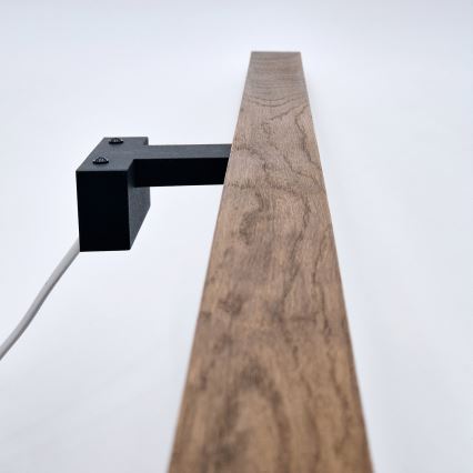 Brilagi - Φωτισμός καθρέφτη μπάνιου LED WOODY MIRROR LED/15W/230V 90 cm IP44 δρυς κερασιά/μαύρο