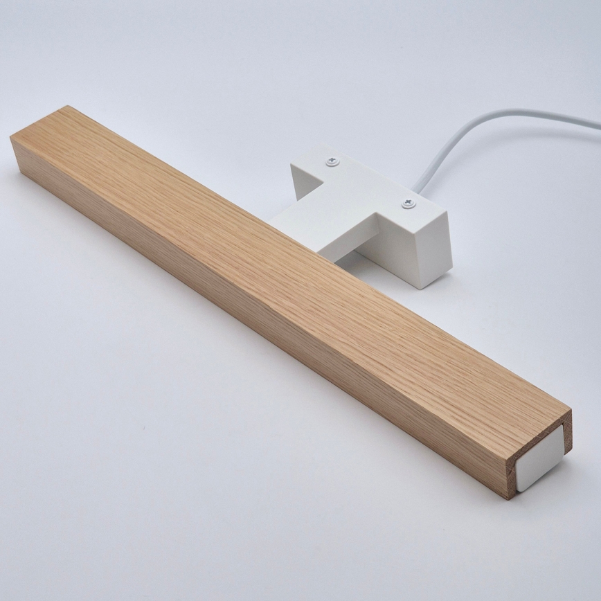 Brilagi - Φωτισμός καθρέφτη μπάνιου LED WOODY MIRROR LED/8W/230V 40 cm IP44 δρυς/λευκό