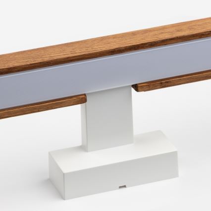 Brilagi - Φωτισμός καθρέφτη μπάνιου LED WOODY MIRROR LED/8W/230V 40 cm IP44 δρυς κερασιά/λευκό