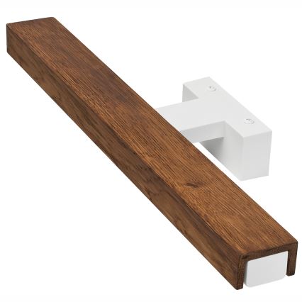 Brilagi - Φωτισμός καθρέφτη μπάνιου LED WOODY MIRROR LED/8W/230V 40 cm IP44 δρυς κερασιά/λευκό