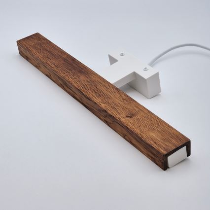 Brilagi - Φωτισμός καθρέφτη μπάνιου LED WOODY MIRROR LED/8W/230V 40 cm IP44 δρυς κερασιά/λευκό