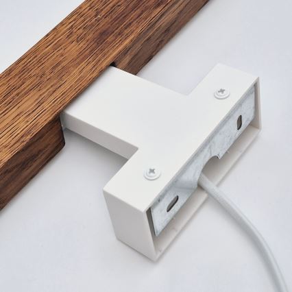 Brilagi - Φωτισμός καθρέφτη μπάνιου LED WOODY MIRROR LED/8W/230V 40 cm IP44 δρυς κερασιά/λευκό