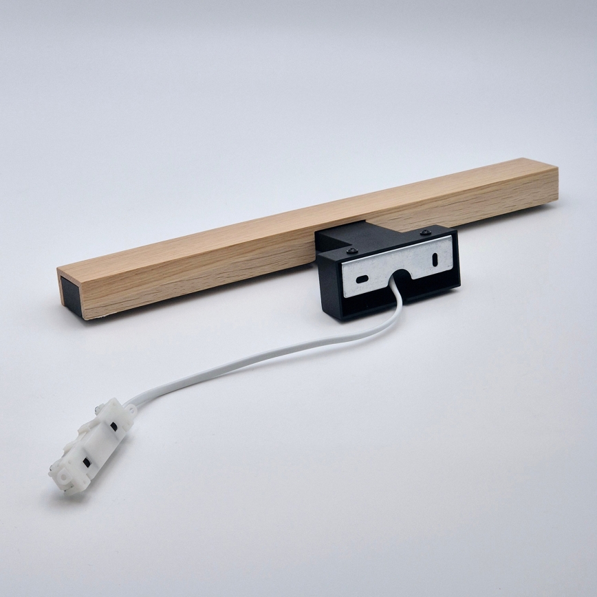 Brilagi - Φωτισμός καθρέφτη μπάνιου LED WOODY MIRROR LED/8W/230V 40 cm IP44 δρυς/μαύρο