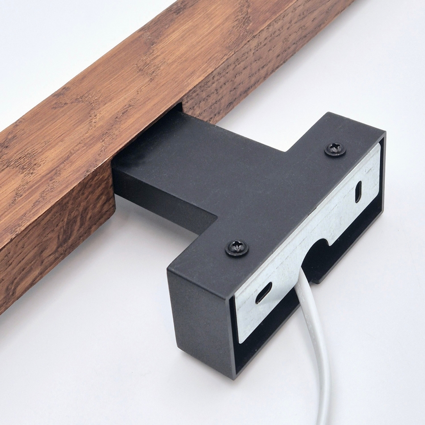 Brilagi - Φωτισμός καθρέφτη μπάνιου LED WOODY MIRROR LED/8W/230V 40 cm IP44 δρυς κερασιά/μαύρο